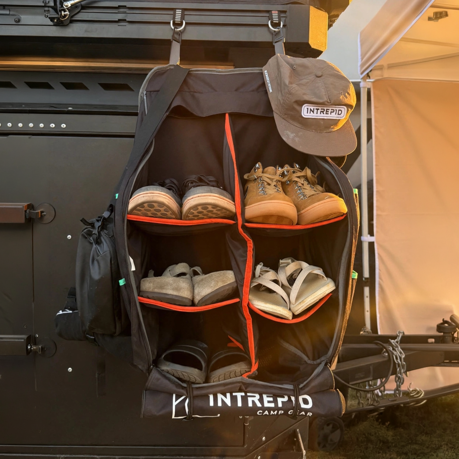Camping Shoe Storage System