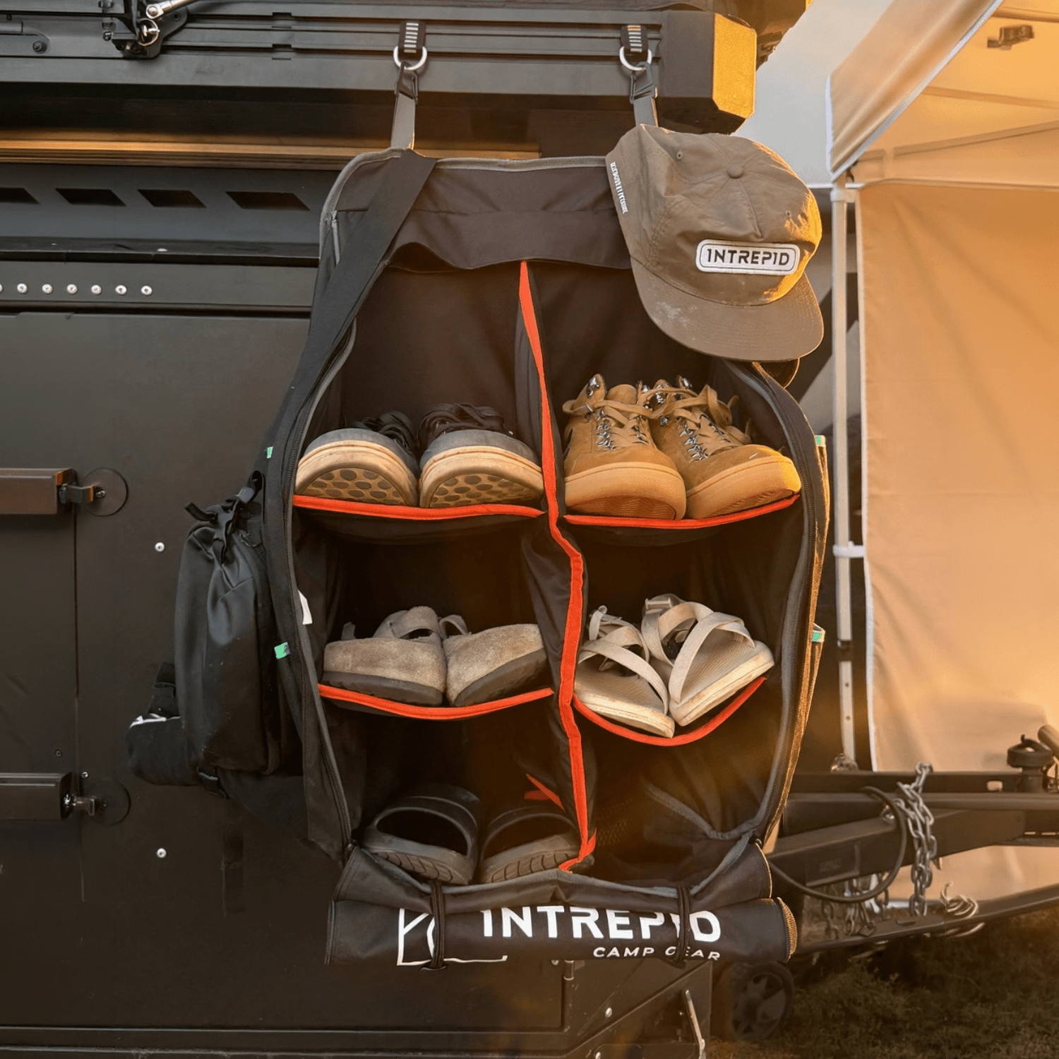 Camping Shoe Storage System