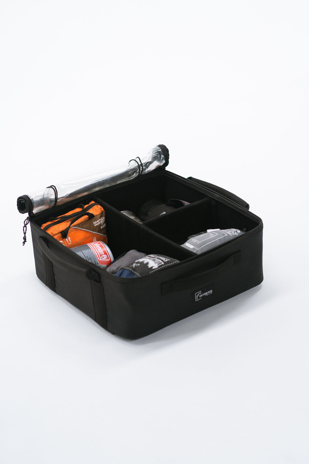 Clear Soft Grip Bin in Carbon main image 1